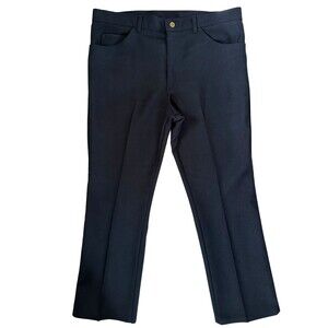 Vintage Lee Bootcut Pants Mens 38x30 Navy Y2K Flare Dress Trousers USA